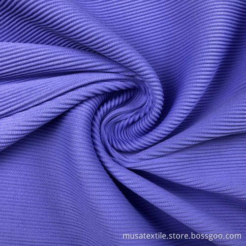Lycra 4 -Wege Stretch Stretch gestrickt geripptes Schwimmstoff